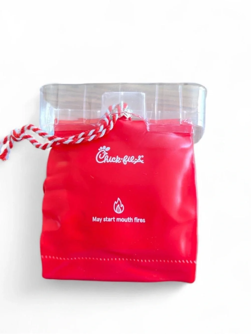 Chick-fil-A Spicy Chicken Sandwich Foil Bag Ornament 2025 Limited Edition NIB